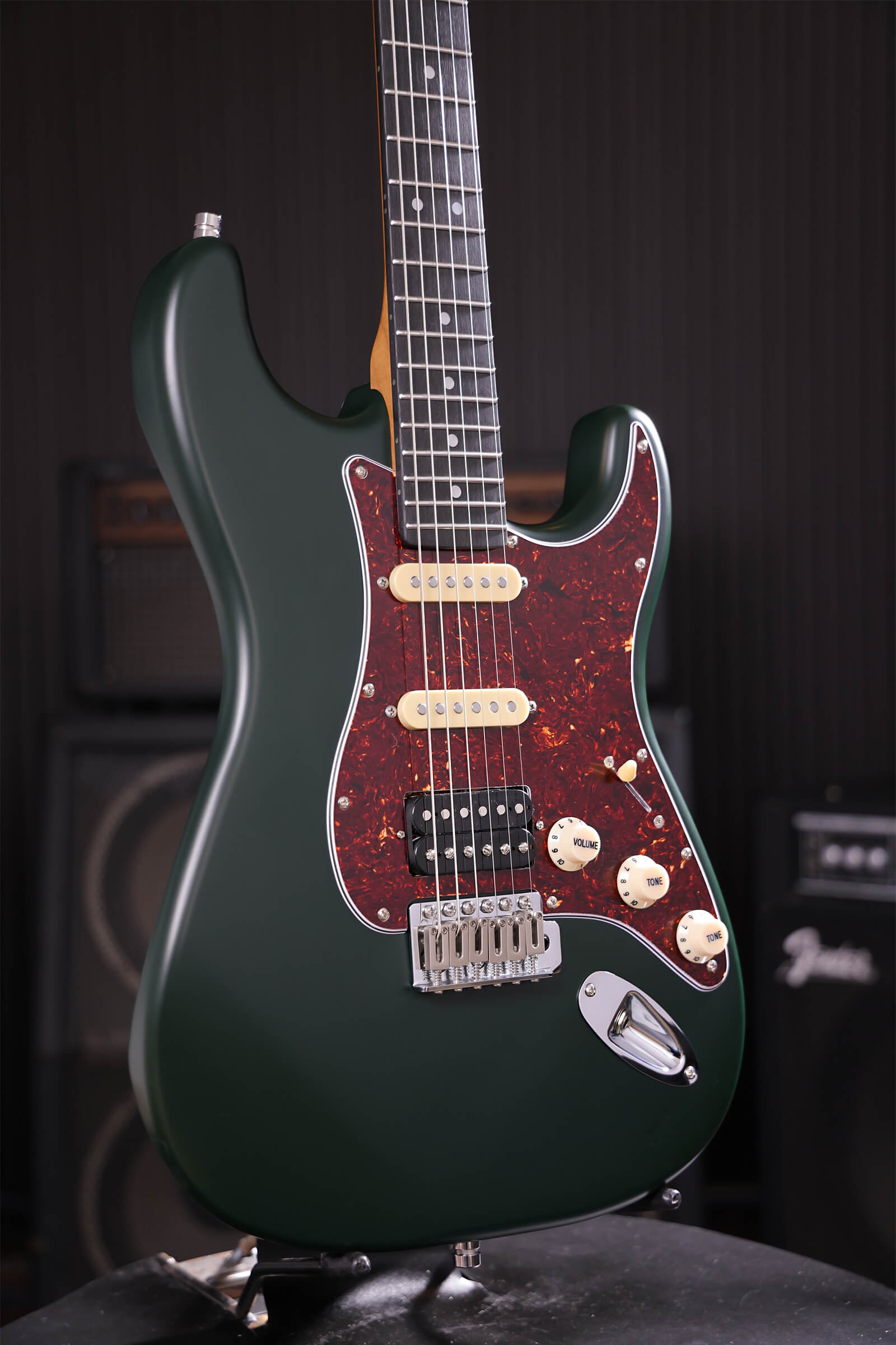 Patina Guitars PS-4 SGR S-stijl HSS Nitro Green