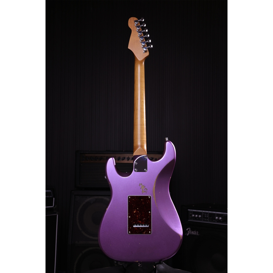 Patina Guitars PS-6 PP R S-stijl SSS Nitro Relic Purple