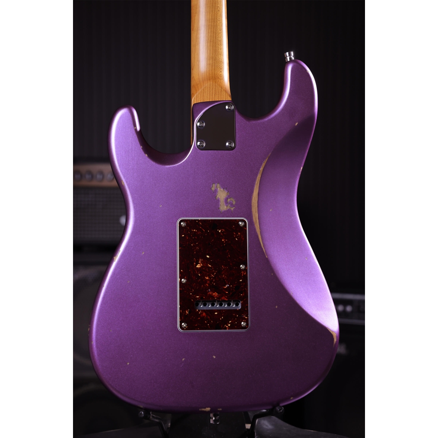 Patina Guitars PS-6 PP R S-stijl SSS Nitro Relic Purple