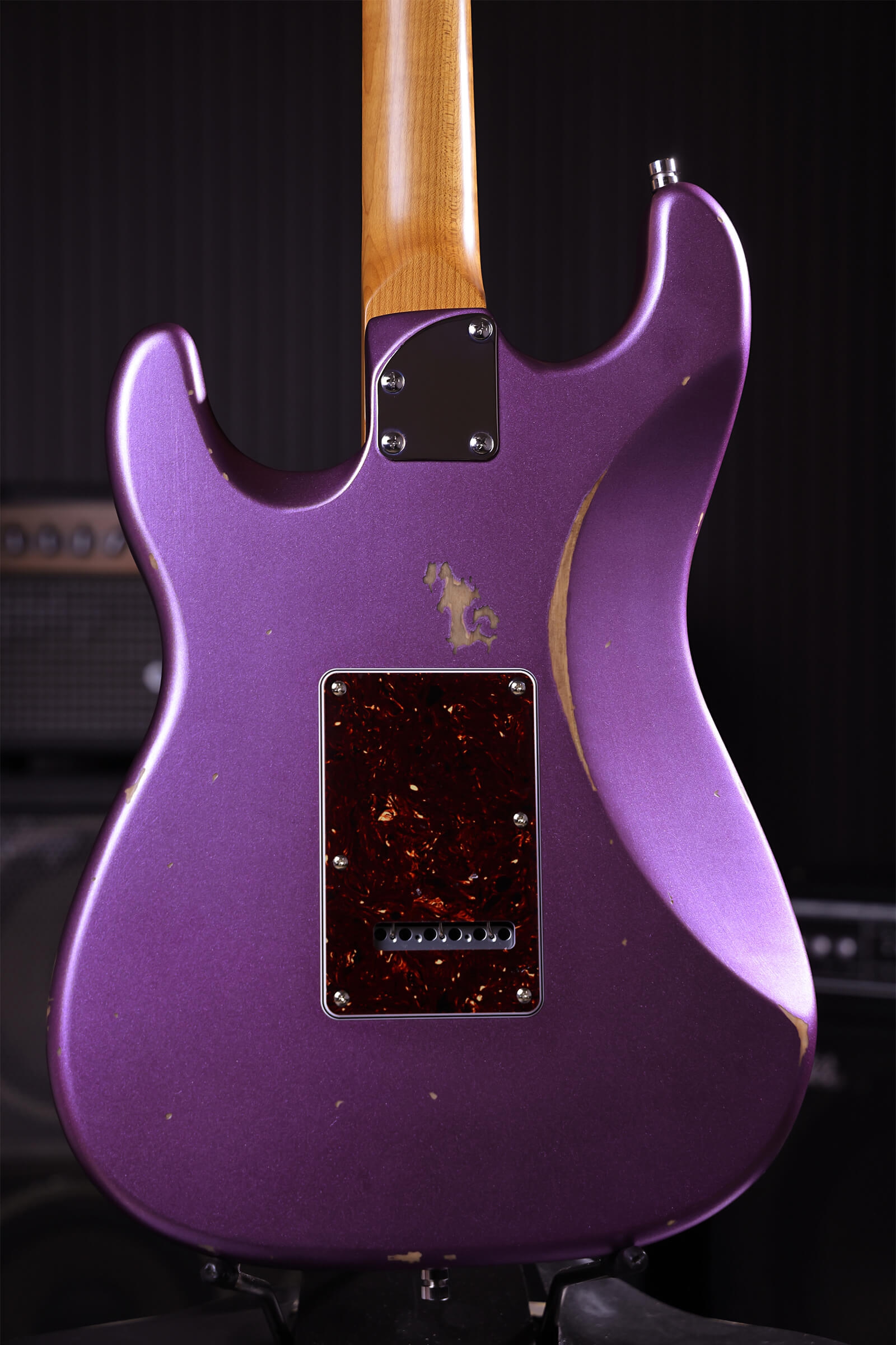 Patina Guitars PS-6 PP R S-stijl SSS Nitro Relic Purple