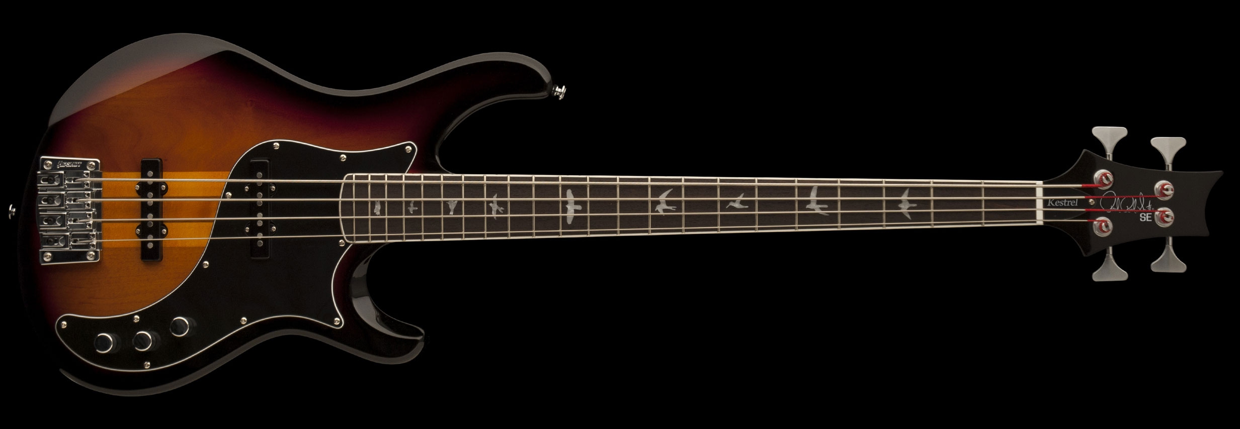 PRS SE KESTREL BASS Tri-Color Sunburst