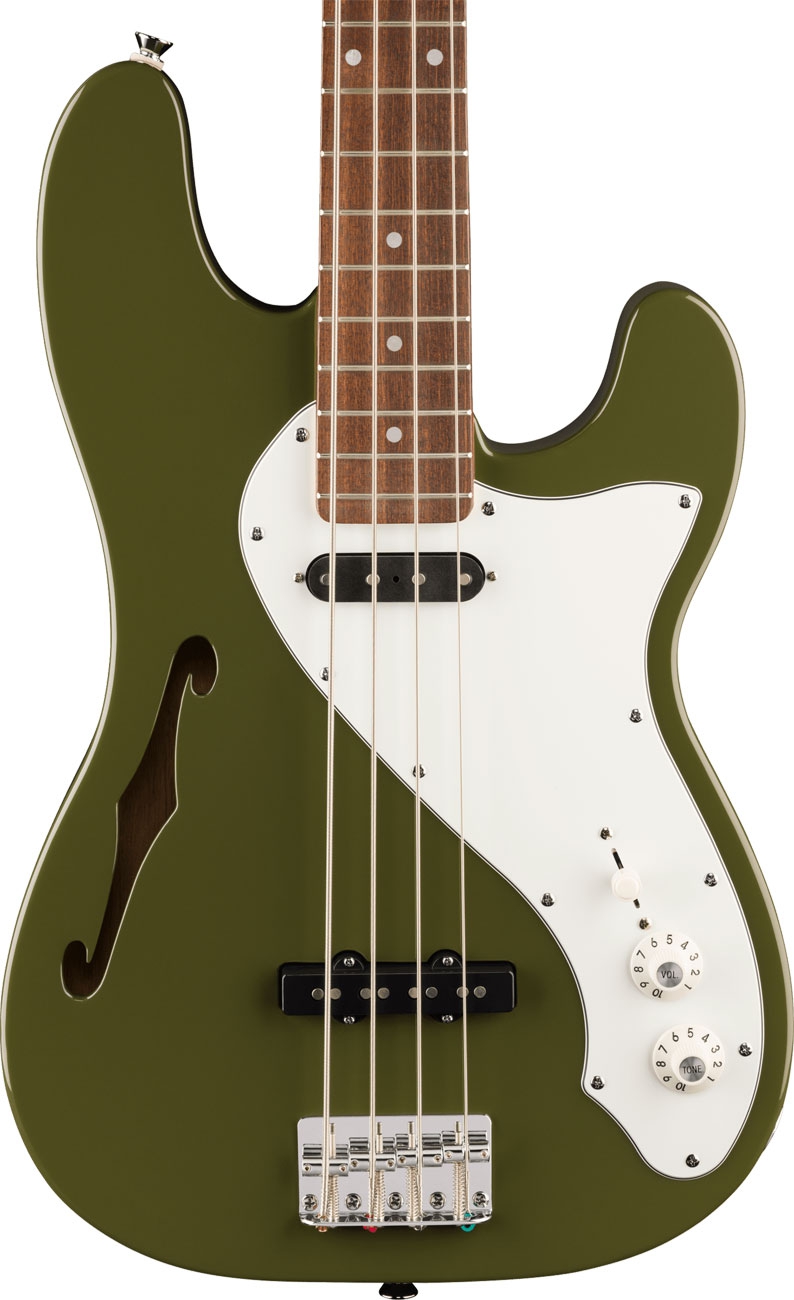 Squier Paranormal Precision Bass Thinline SJ LRL Olive