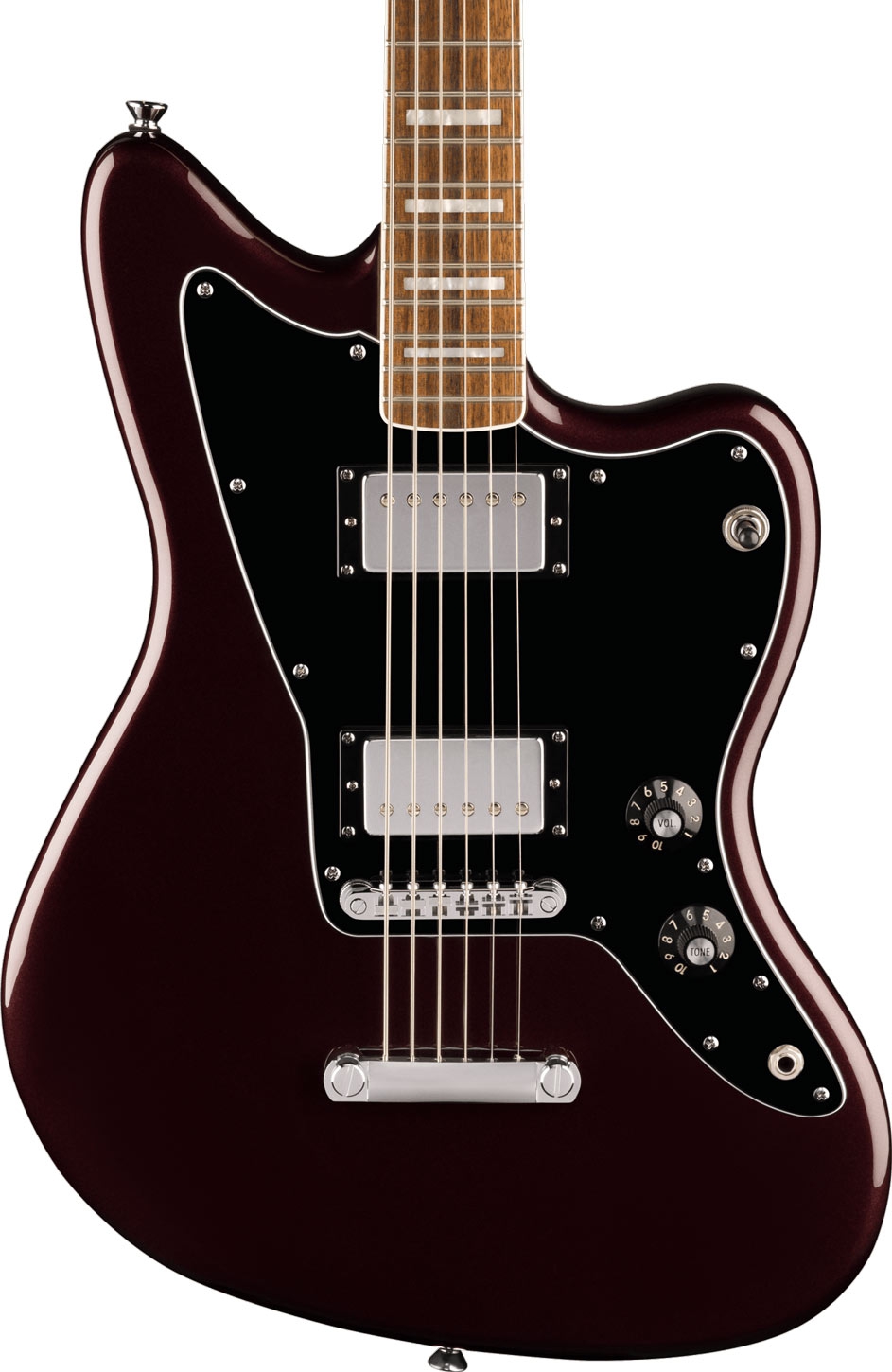 Squier Paranormal Baritone Jazzmaster HH LRL Oxblood