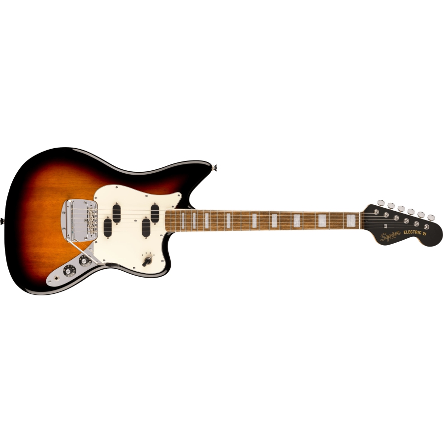 Squier Paranormal Electric VI LRL 3TS 3-Color Sunburst