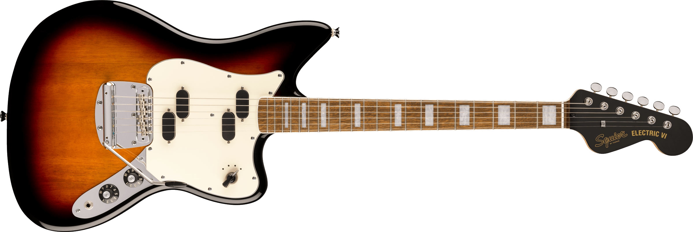 Squier Paranormal Electric VI LRL 3TS 3-Color Sunburst
