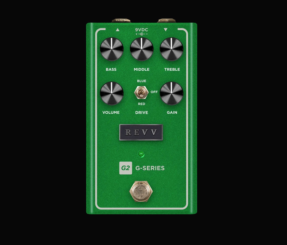 Revv Amplification G2 Preamp Overdrive Pedal Green