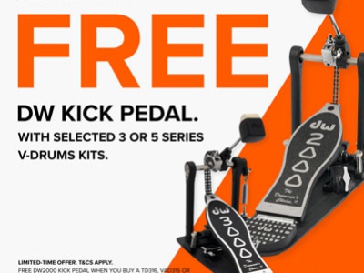 GRATIS DW drum pedaal Promo